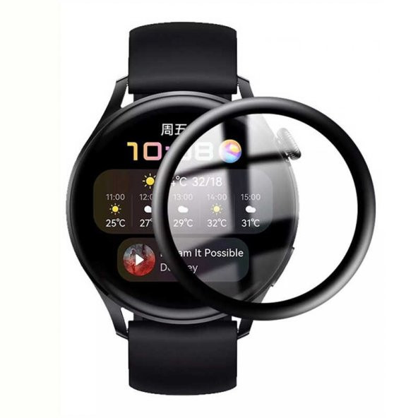 Gpack Huawei Watch GT 3 42mm Ppma Ekran Koruma Siyah