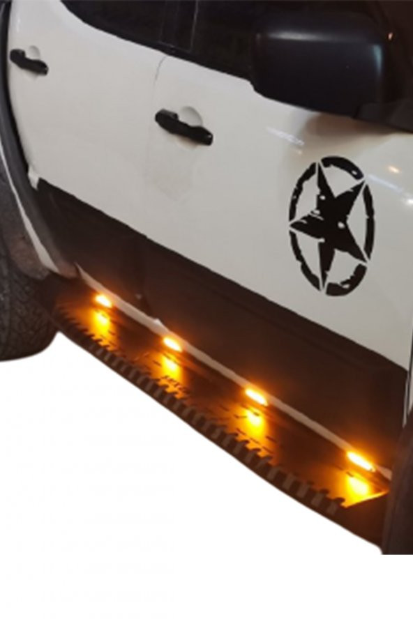 MİTSUBİSHİ L200 2020+ SMX4WD OFFROAD PİCKUP LAZER KESİM SİYAH LEDLİ IŞIKLI ARAÇ, OTO YAN BASAMAK - 4
