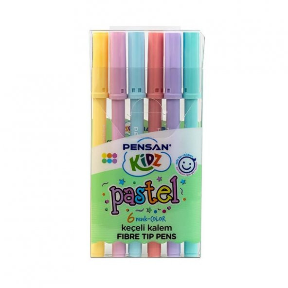 Keçeli Kalem 6 Lı Pastel Renkler Pensan Pastel Keçeli Kalem 1 Paket - 3