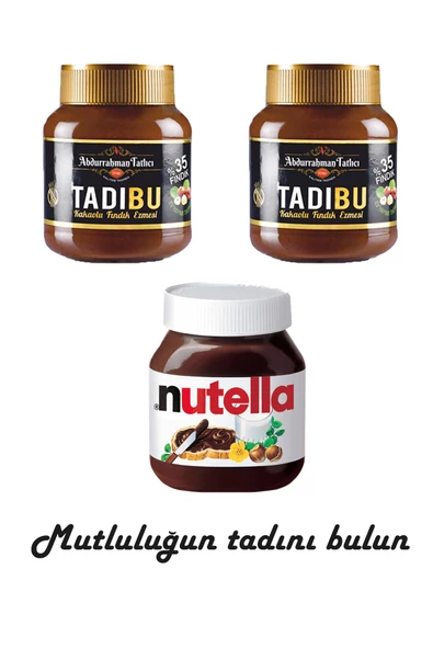 Abdurrahman Tatlıcı Tadıbu 330 gr x 2 Adet + Nutella 400 gr