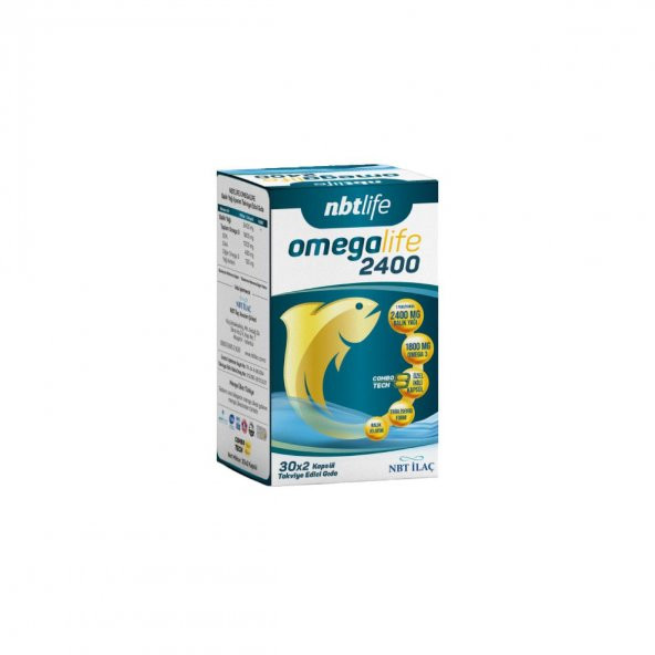 Omegalife 2400 Balık Yağı İçeren Takviye Edici Gıda 30X2 Kapsül