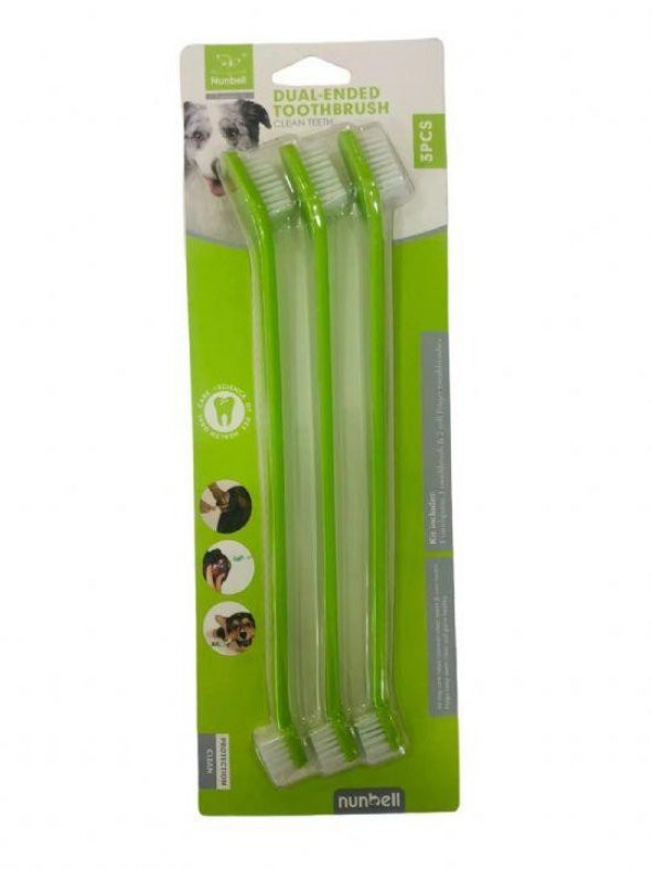 Nunbell Kedi Köpek Diş Fırçası 22 Cm 3lü - 5