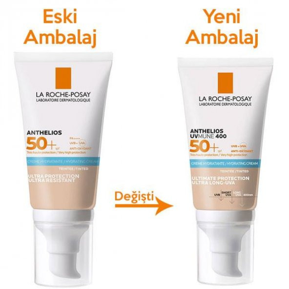 La Roche-Posay Anthelios UVmune 400 Hydrating Tinted Spf 50+ 50 ml Hassas Ciltler Renkli Yüz Güneş Kremi - 3