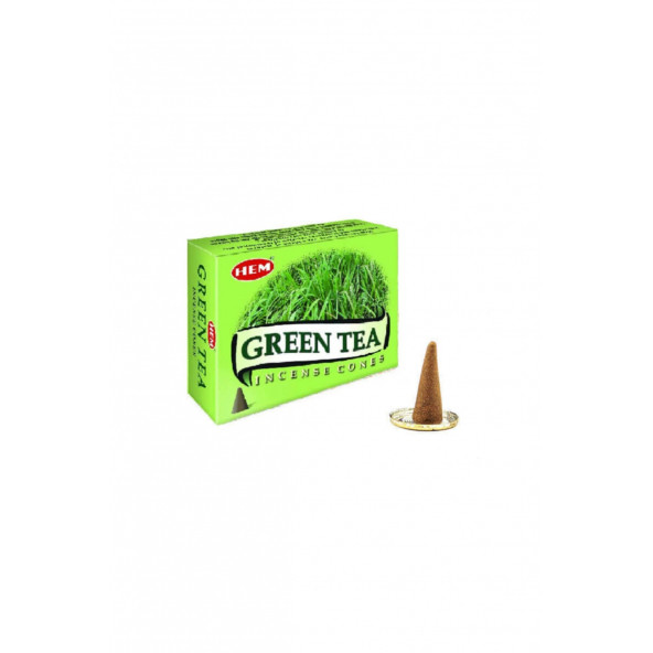 Hem Yeşil Çay Aromalı 1 Kutu 10 Adet Konik Tütsü
