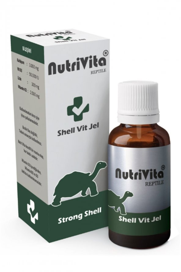 Nutrivita Shell Vit Jel Kaplumbağa Kabuk Sağlığı Desteği 30Cc
