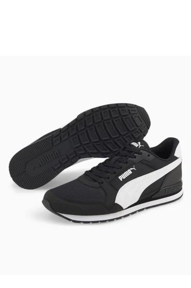 Puma ST Runner v3 Mesh 384640 01 Unisex Spor Ayakkabı Siyah Beyaz 36-48