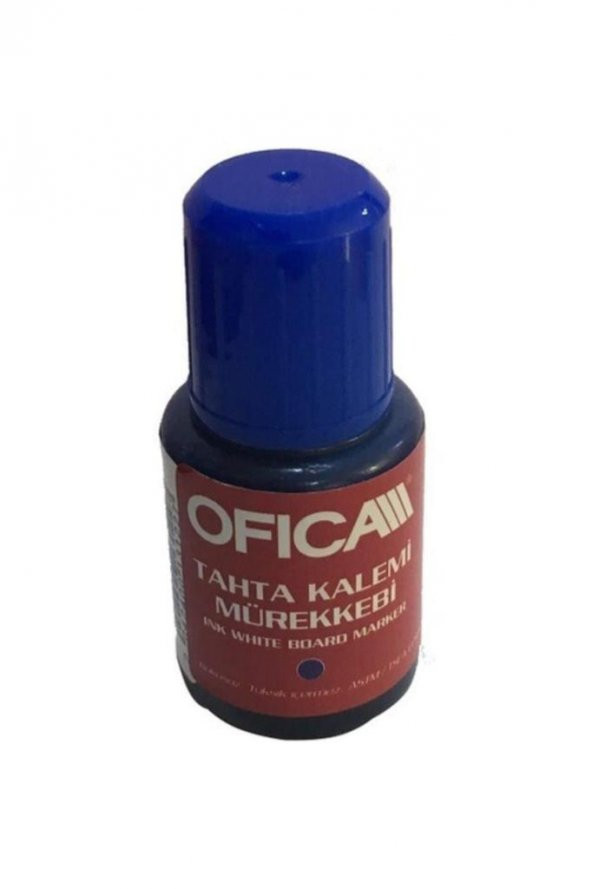 Ofica Tahta Kalem Mürekkebi 20 ML Mavi FMM-05M -12 Lİ PAKET-12-LI-PKT