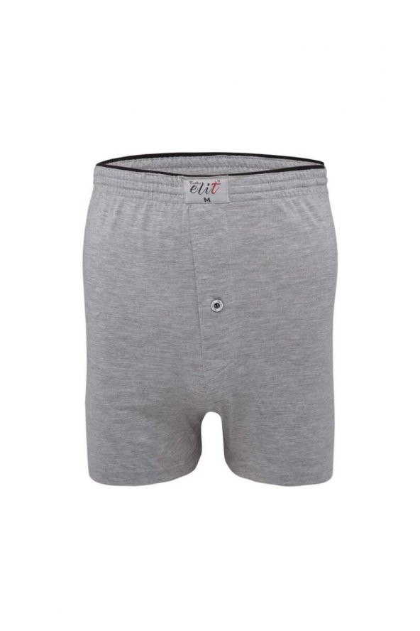 Tutku Elit Havlu Bel Düz Erkek Boxer 1101 | Gri - 1