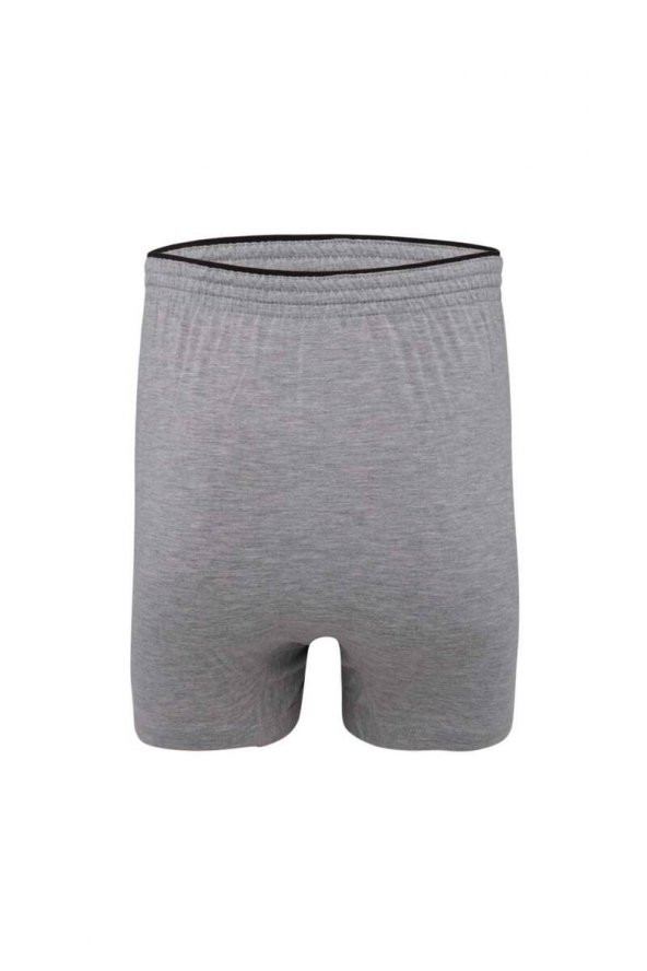 Tutku Elit Havlu Bel Düz Erkek Boxer 1101 | Gri - 2