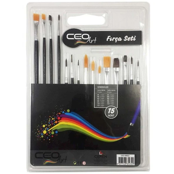 Ceo Art Fırça Seti 15 Li Paket - 1