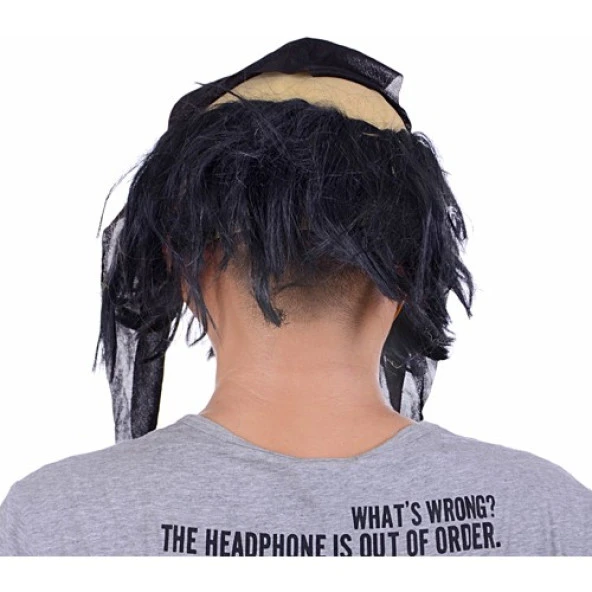 himarry Lateks Saçlı Sakallı Korsan Maskesi - 3