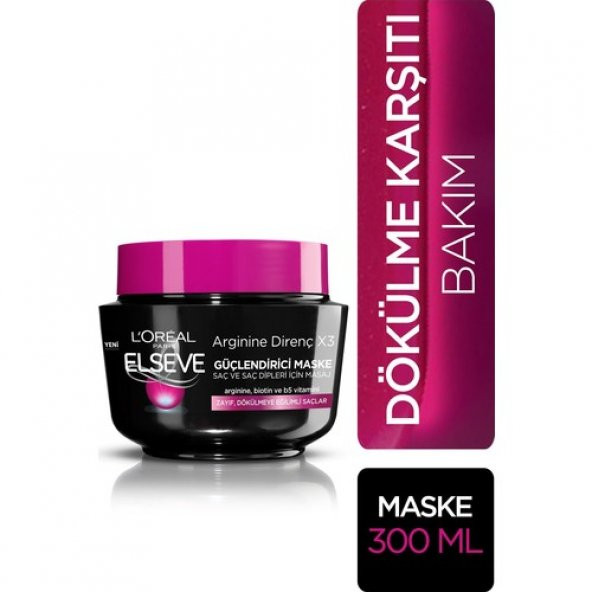 Elseve Loréal Paris Arginine Direnç Dökülme Karşıtı Maske 300 ml - 2