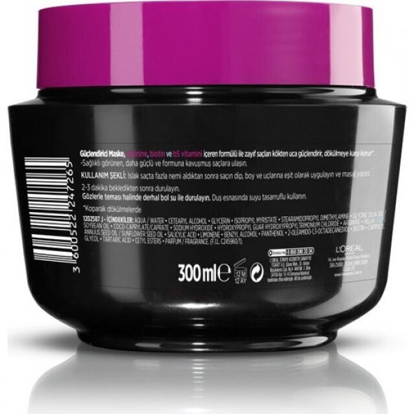 Elseve Loréal Paris Arginine Direnç Dökülme Karşıtı Maske 300 ml - 3