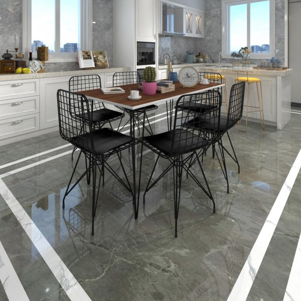 Knsz masa sandalye takımı hem75mazlum cvzsyh 130*090 6 sandalye syhsyh