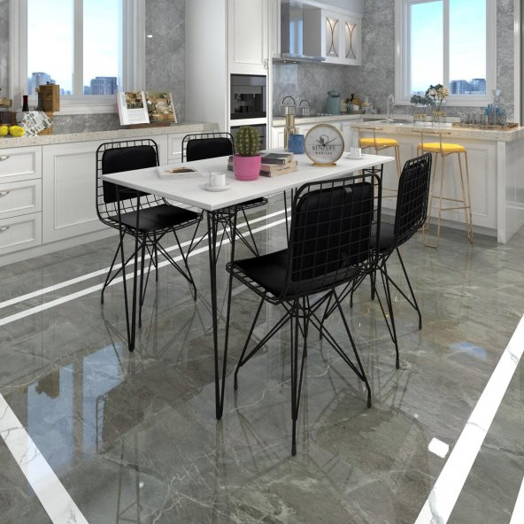 Knsz masa sandalye takımı hem75mazlum byzsyh 130*070 sm 4 sandalye syhsyh sırt minderli - Resim 3