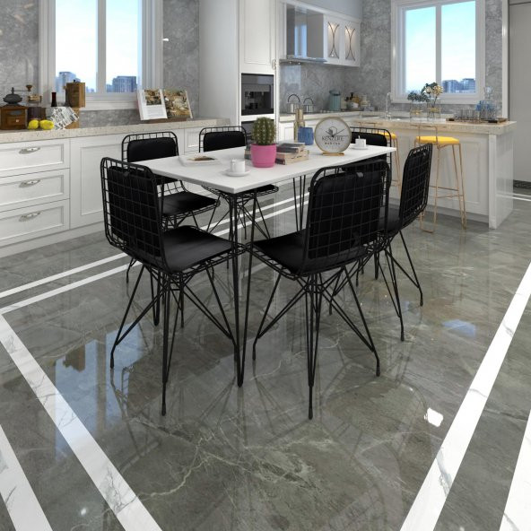 Knsz masa sandalye takımı hem75mazlum byzsyh 130*090 sm 6 sandalye syhsyh sırt minderli - Resim 2