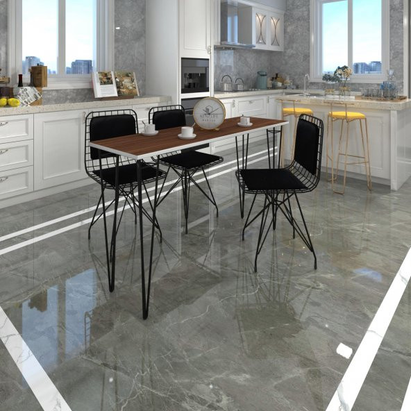 Knsz masa sandalye takımı hem75mazlum cvzsyh 120*040 sm 3 sandalye syhsyh sırt minderli - 1