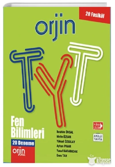 ORJİN TYT FEN BİLİMLERİ DENEMELERİ (20 DENEME) kurmay yayınları