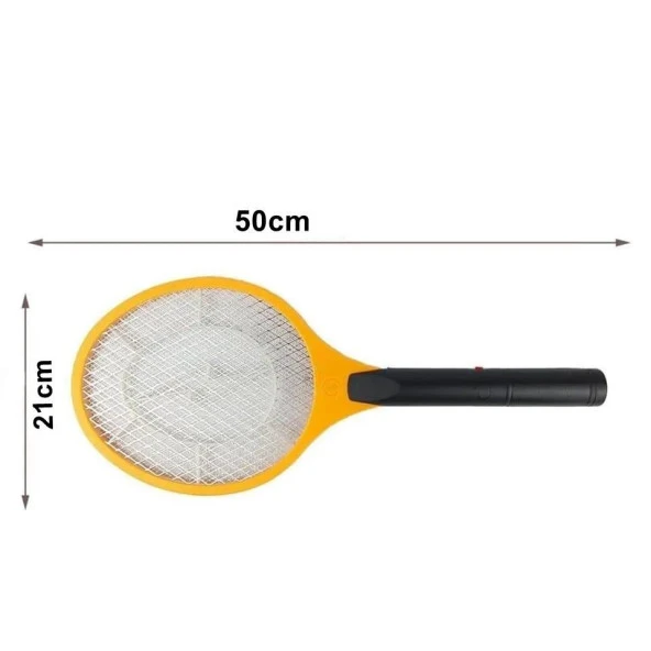 Sinek Raketi Sivrisinek Karasinek Öldürücü Elektririk Şoklu Şarjlı Sineklik Aleti - 7