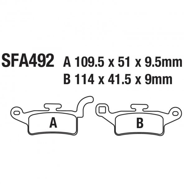Yamaha Ön Fren Disk Balatası Sfa492 İth Bws 125 Xenter 150 Uyumlu - 1
