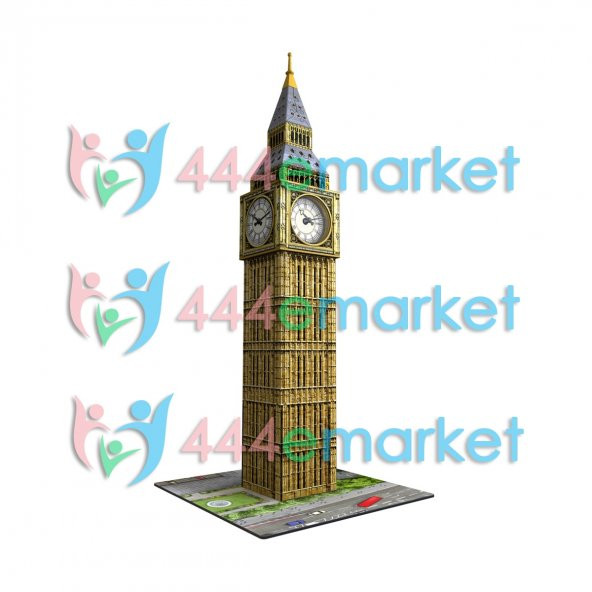 Ravensburger 3D Puzzle Big Ben Saat Kulesi Londra GERÇEK SAAT İÇERİR 216 Parça 3D Big Ben London - 2