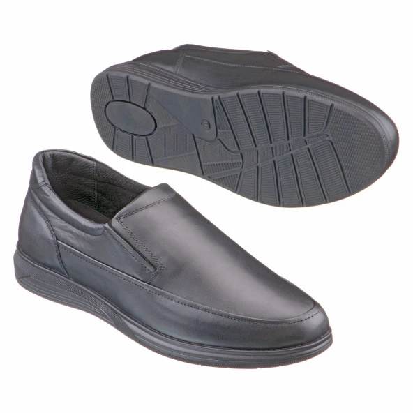 Siyah Tulum Detaylı Erkek Ayakkabı - 2