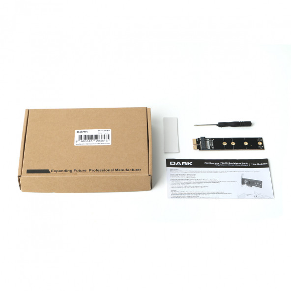 Dark NVMe M.2 SSD to PCI-E X1 Dönüştürücü Kart (DK-AC-PEM1X) - 6