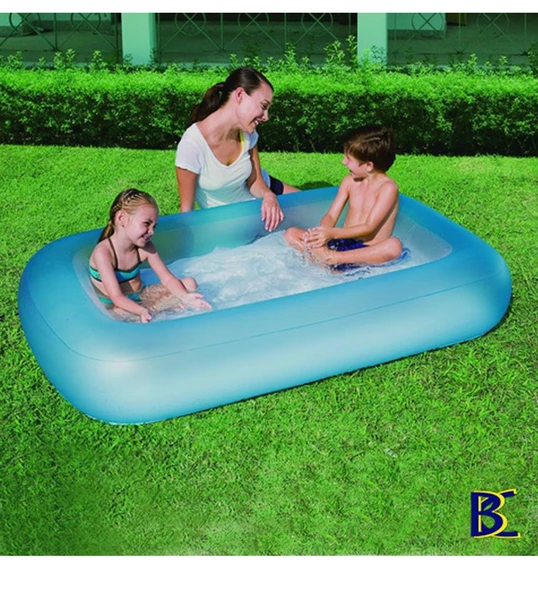 EL Pompasıyla, Bestway 51115, Şişme Zeminli Çocuk Havuzu-165x104x25 cm - 2