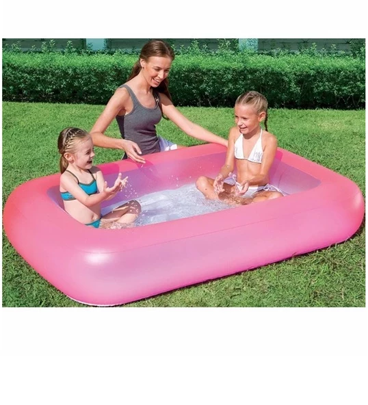 EL Pompasıyla, Bestway 51115, Şişme Zeminli Çocuk Havuzu-165x104x25 cm - 3