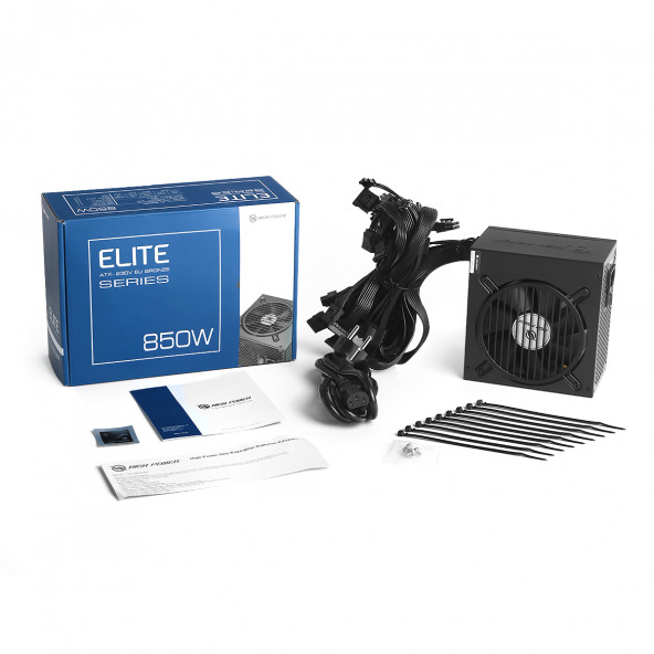 High Power ELITE Series 850W 80+ Bronze Slim Kablolu ATX Güç Kaynağı (HP1-N850BR-E12S) - Resim 7