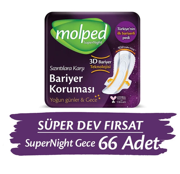 Molped Supernight Gece Süper Dev Fırsat 66 Adet