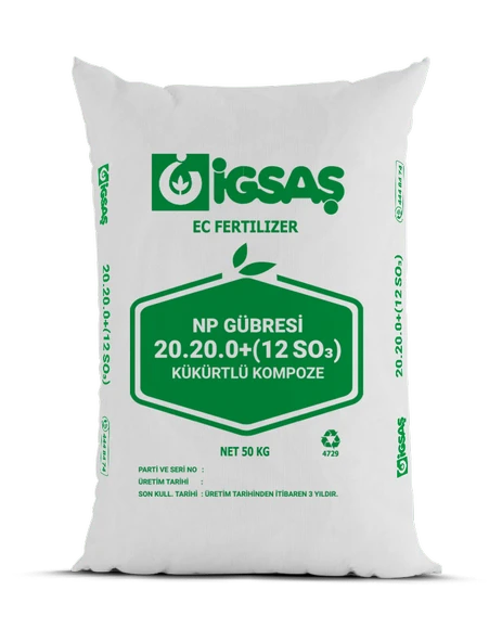 20.20.0 Kompoze Gübre Taban Gübresi 50 Kg