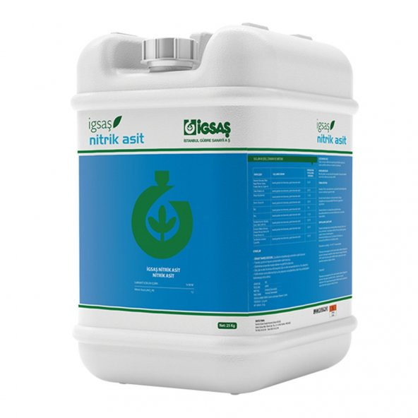İgsaş Nitrik Asit Kireç Damla Sulama Borusu Açıcı Sıvı Gübre 25 KG