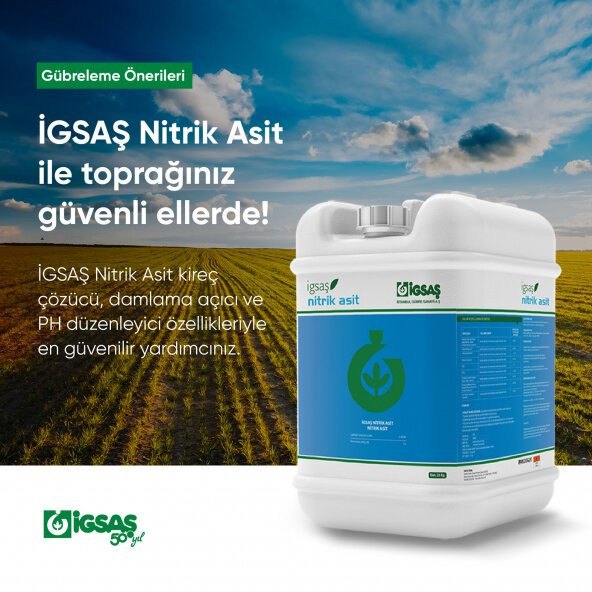 İgsaş Nitrik Asit Kireç Damla Sulama Borusu Açıcı Sıvı Gübre 25 KG - 4