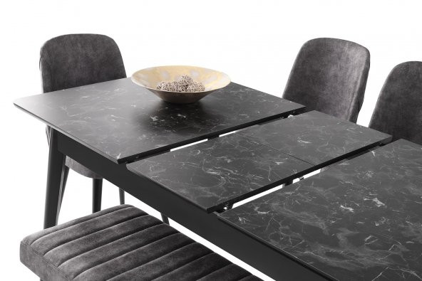 Erezoğulları Mobilya Lotus Açılır Banklı Mutfak Masa Sandalye Takımı 90x145 - Resim 5