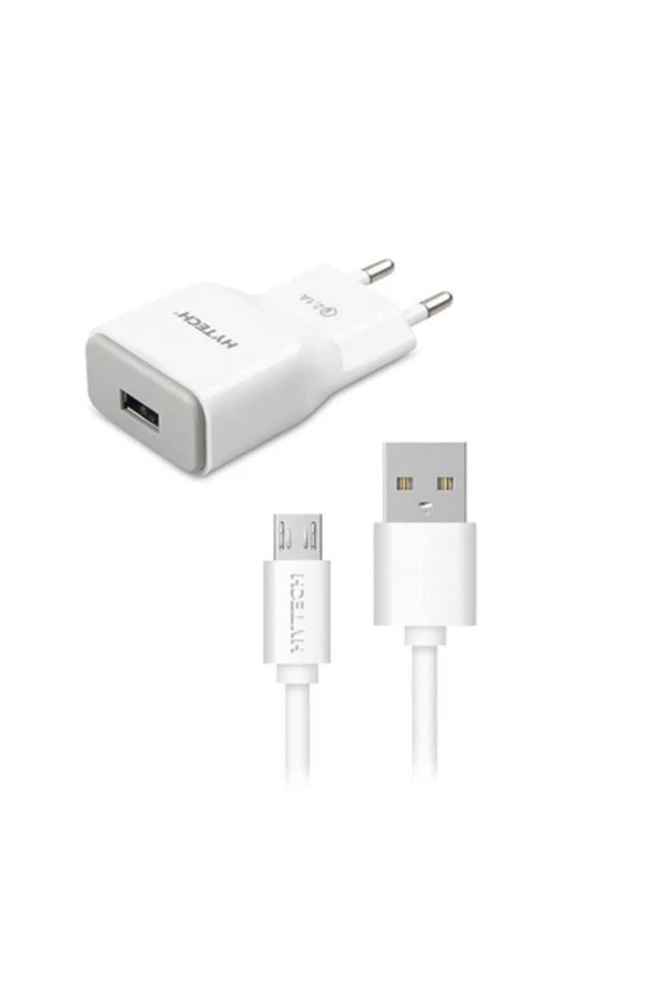 ADAPTÖR USB 2.4A HIZLI ŞARJ BEYAZ KABLO+ EV ŞARJ ADAPTÖRÜ HYTECH HY-X20