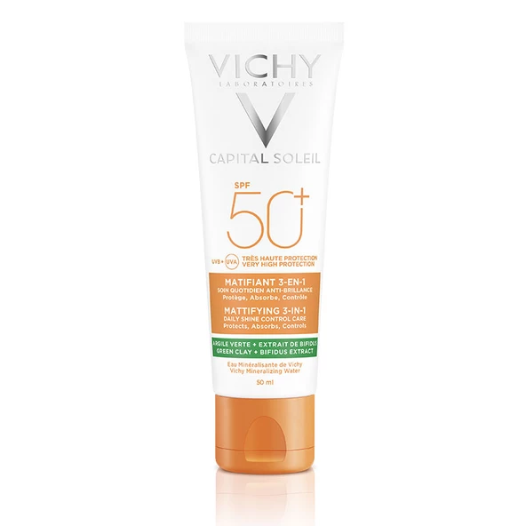 Vichy Capital Soleil Matlaştırıcı Y&uumlz G&uumlneş Kremi SPF 50+ 50 ml