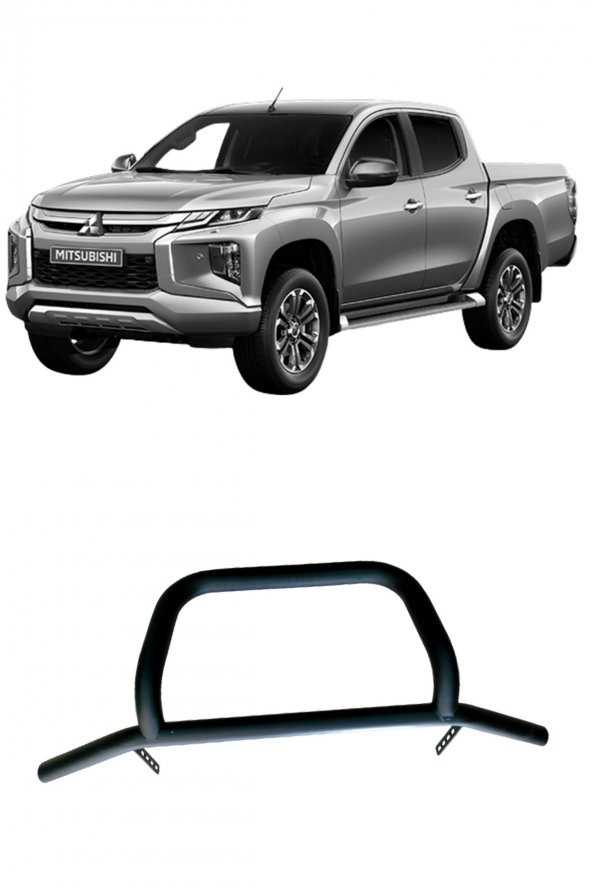 MİTSUBİSHİ L200 2020+ MODEL OFFROAD PİCKUP VİNÇ BAR ÖN TAMPON KORUMA DEMİRİ - 3