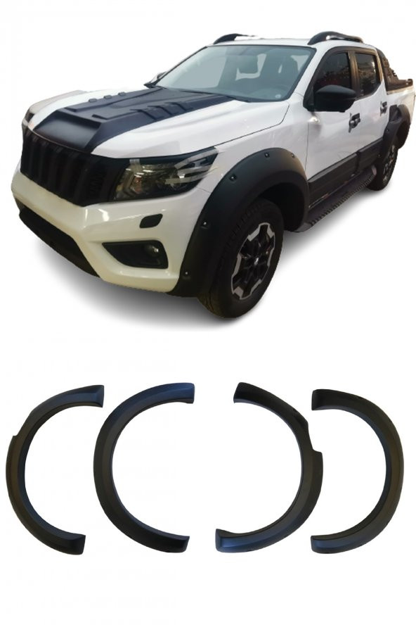 NISSAN NAVARA NP300 D23 2014 VE ÜZERİ UYUMLU OFFROAD PİCKUP plastik ÇAMURLUK dodik SETİ - 3