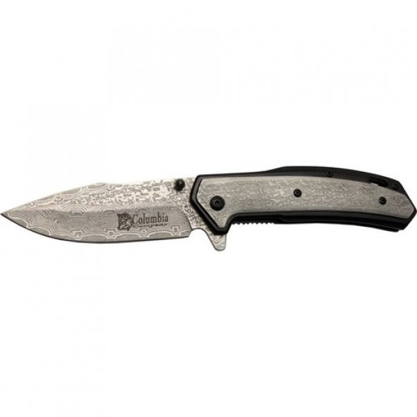 Columbia Company Columbia A-2120A Siyah Damascus Çakı - 1