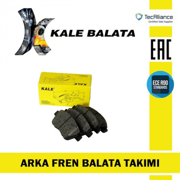 Renault Megane Iv 2015-2020 Kale Arka Fren Balata Takımı