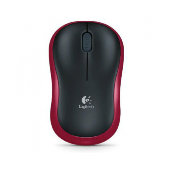 LOGITECH 910-002237, M185, USB Nano 2,4G Kablosuz, 1000dpi, Optik, 3 Tuşlu, 12ay Pil Ömrü, Siyah-Kırmızı Mouse