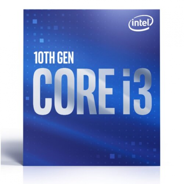 INTEL i3-10100F 4 Core, 3.60Ghz, 6Mb, 65W,  LGA1200,10.Nesil, BOX, (Grafik Kart YOK, Fan VAR) - 3