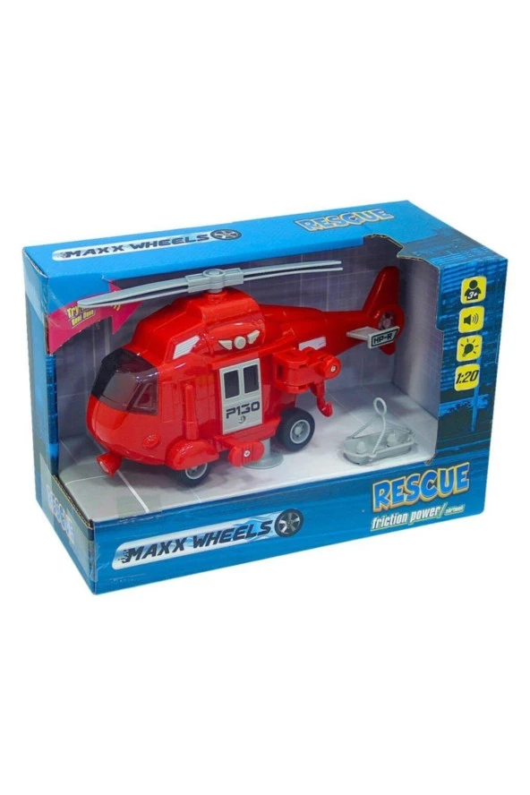 Sunman Maxx Wheels 1:20 Sesli Ve Işıklı Helikopter 20 Cm (Karışık Renk 1 Adet) - 5