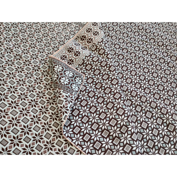 Algelsineve 6 metrekare Serme Halı Örtüsü, Türk Gülü Desen - Resim 3