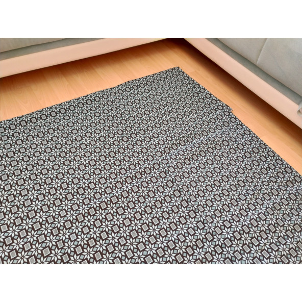 Algelsineve 6 metrekare Serme Halı Örtüsü, Türk Gülü Desen - Resim 4