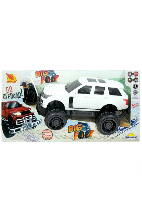 Sunman 1:14 Uzaktan Kumandalı Big Foot Usb Şarjlı Jeep 34 cm (Karışık Renk 1 Adet) - Resim 8