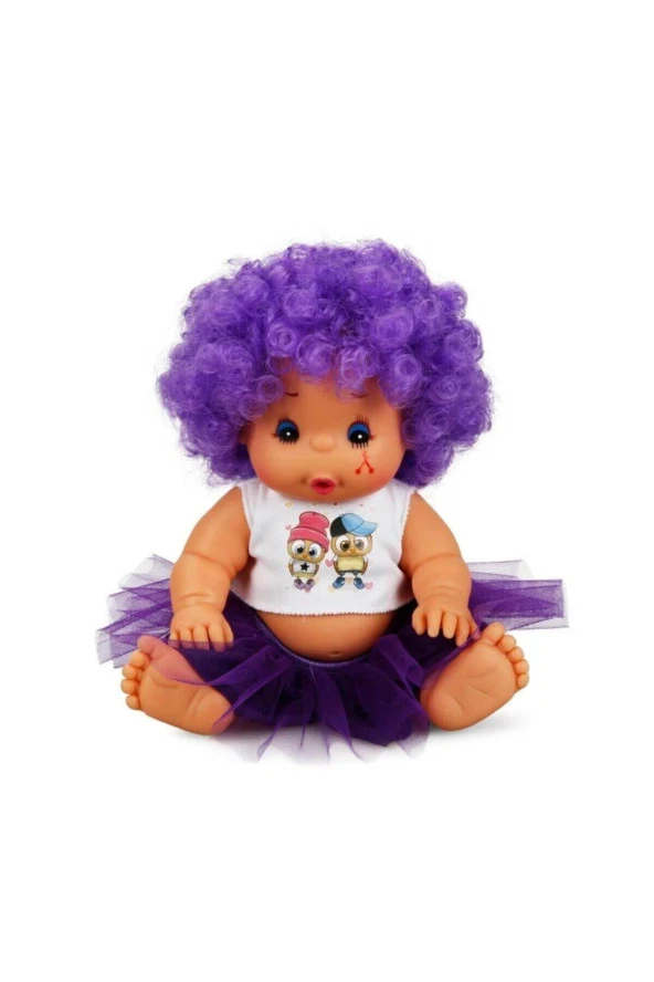 Sunman Kıvırcık Saçlı Afro Bebek 23 cm (Karışık Model 1 Adet) - Resim 4