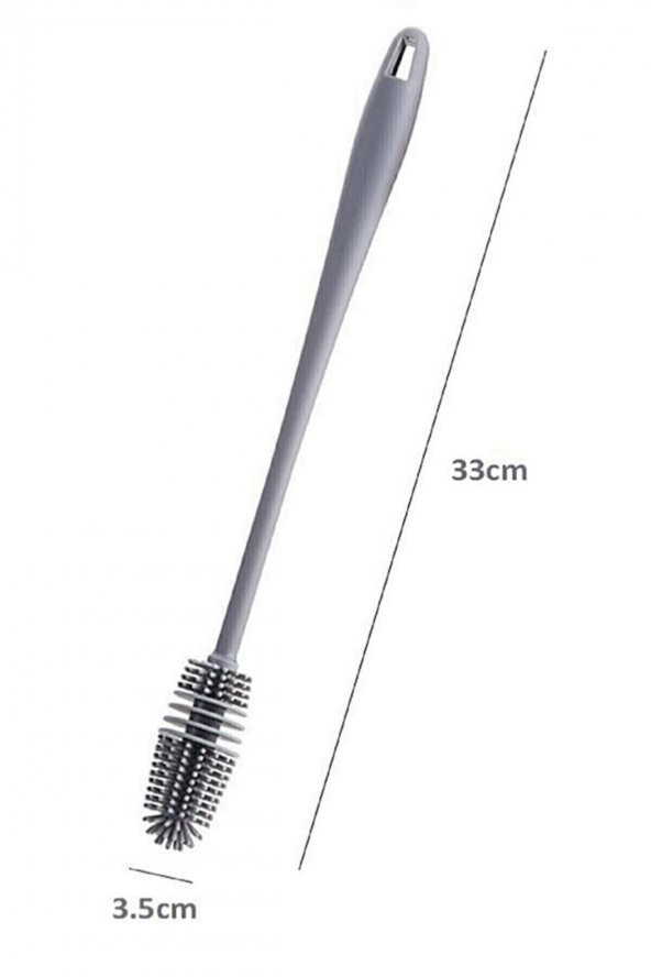 Çok Amaçlı Silikon Şişe Biberon Temizleme Fırçası 33cm - 5