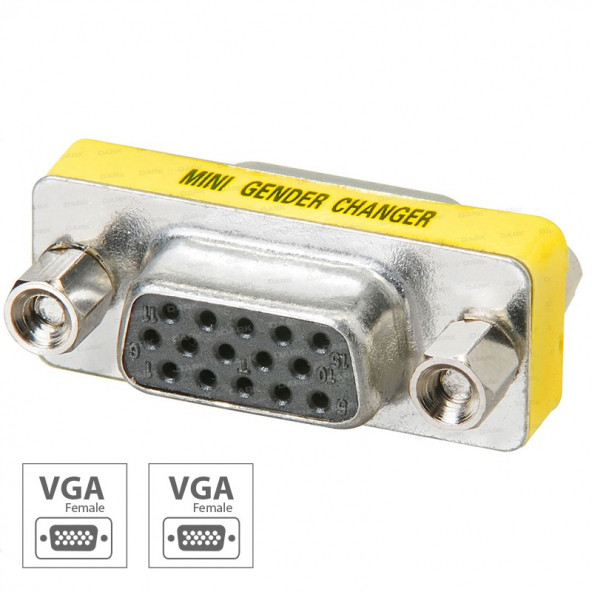 Dark VGA Dişi - VGA Dişi Dönüştürücü Adaptör (DK-HD-AVGAX00)